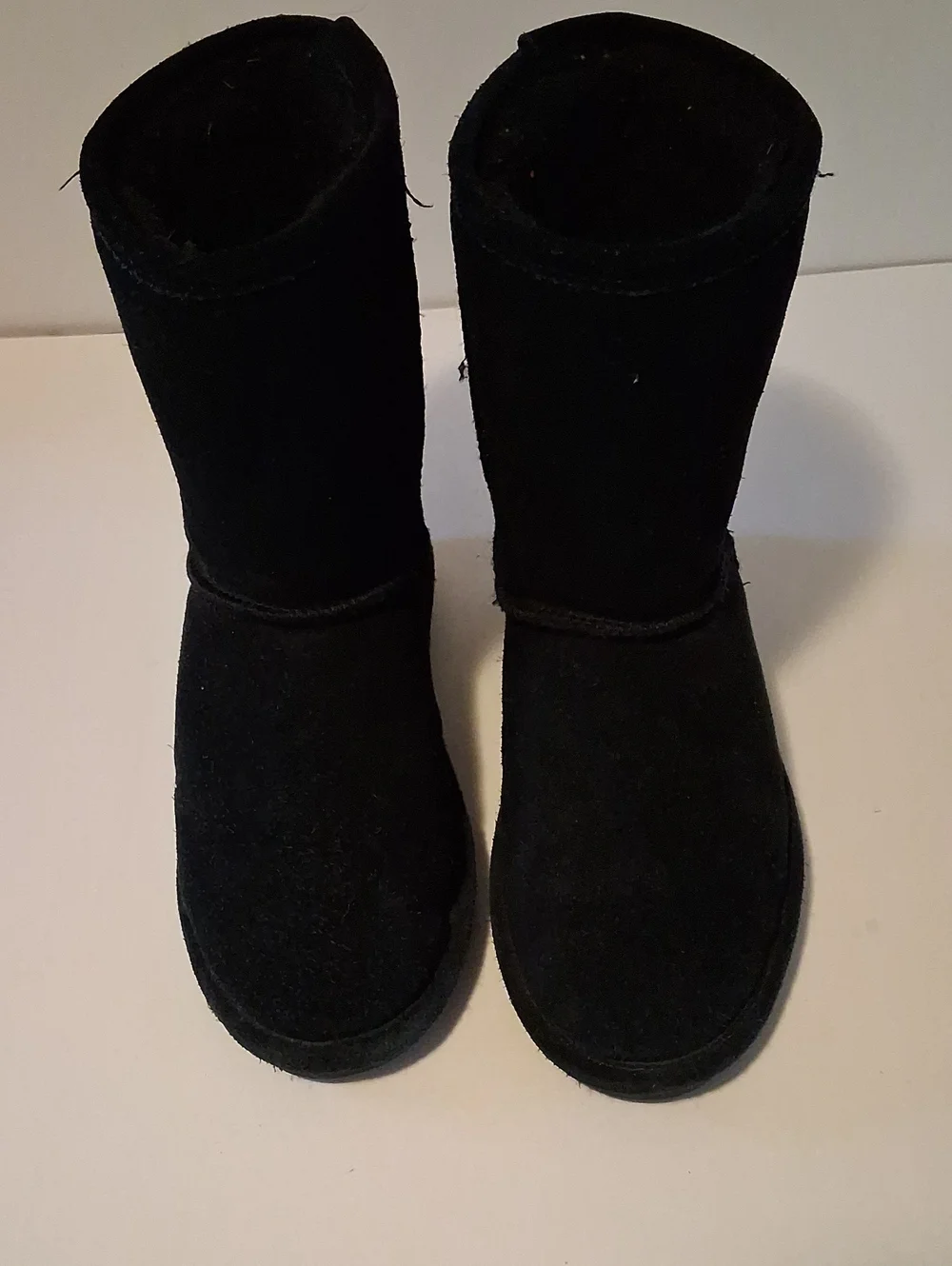BearPaw Black Suede Mid-Calf Boots